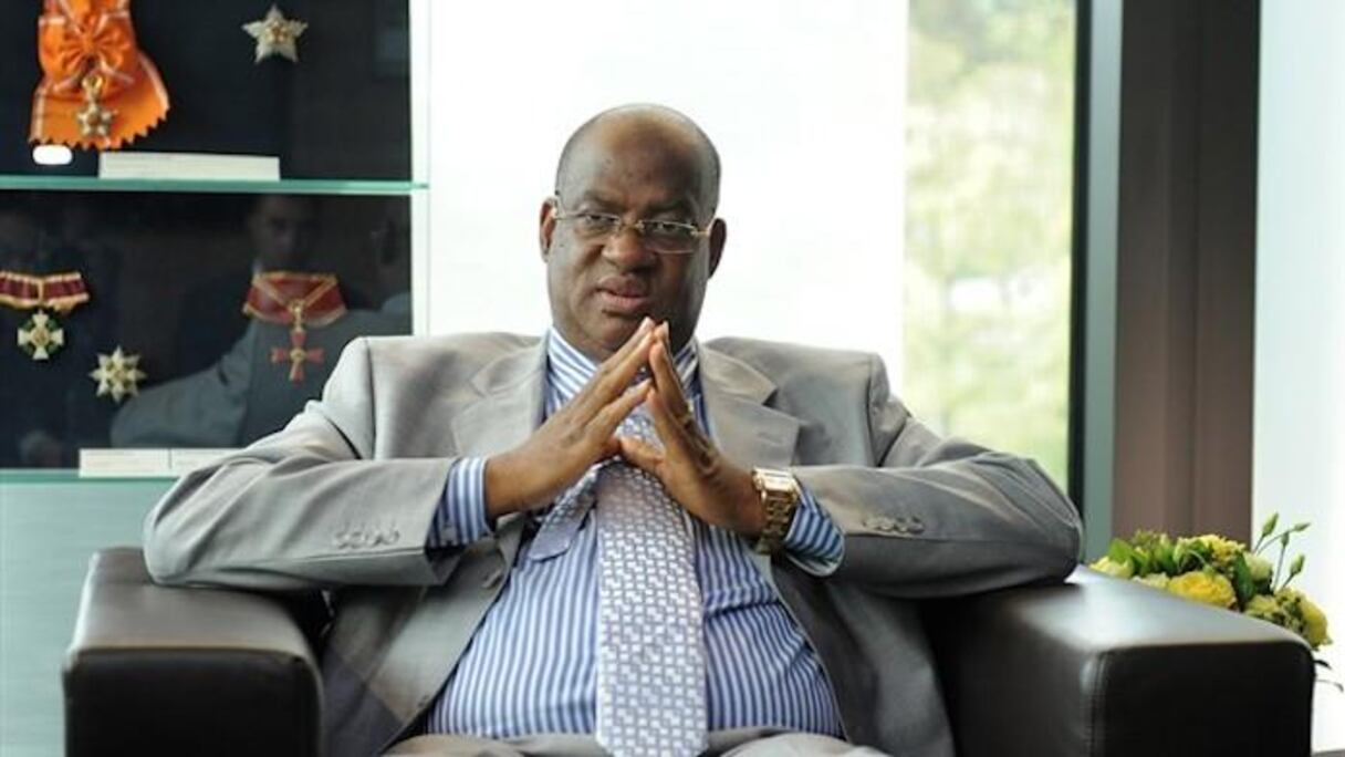 Salifou Camara dit «Super V», président de la Fédération guinéenne de football.