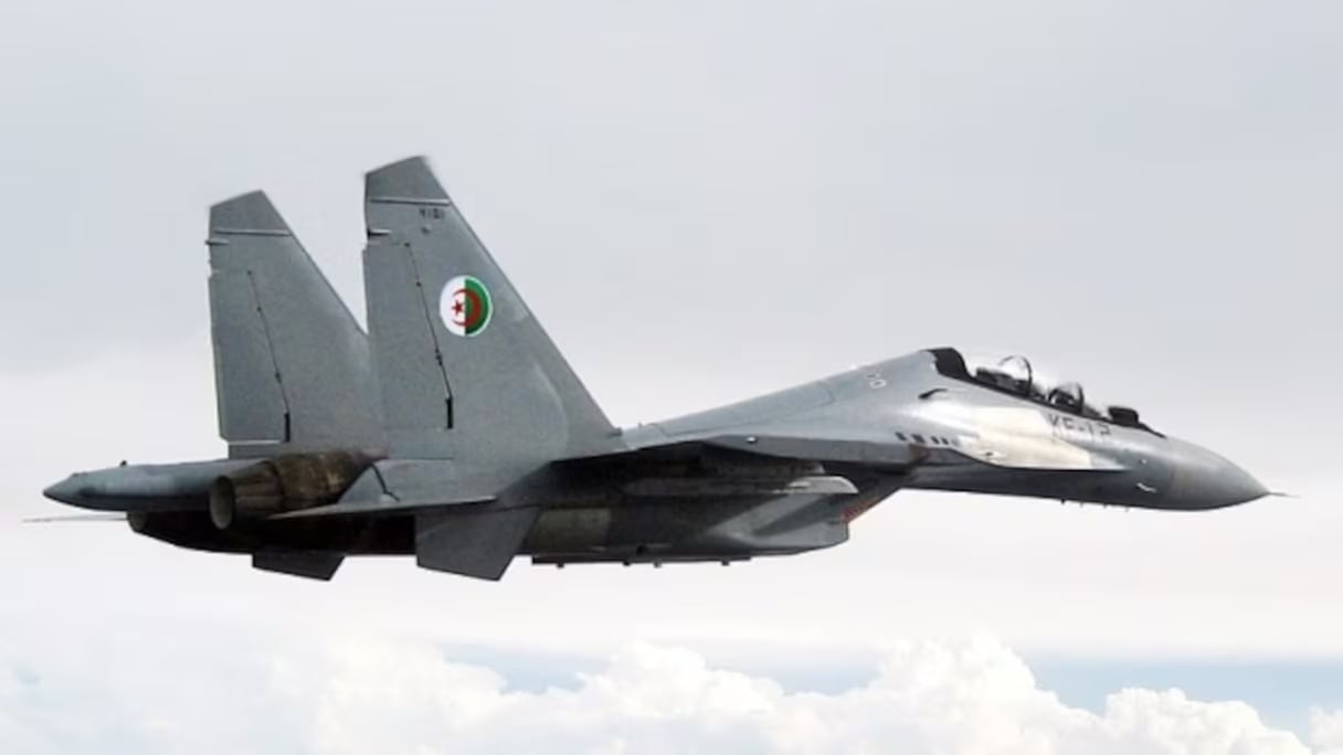 Un Sukhoi Su-30 de l'armée de l'air algérienne.