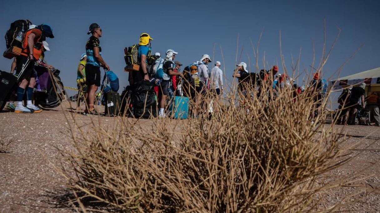 Les compétiteurs du marathon à Borj Irdi, ce 2 octobre 2021.