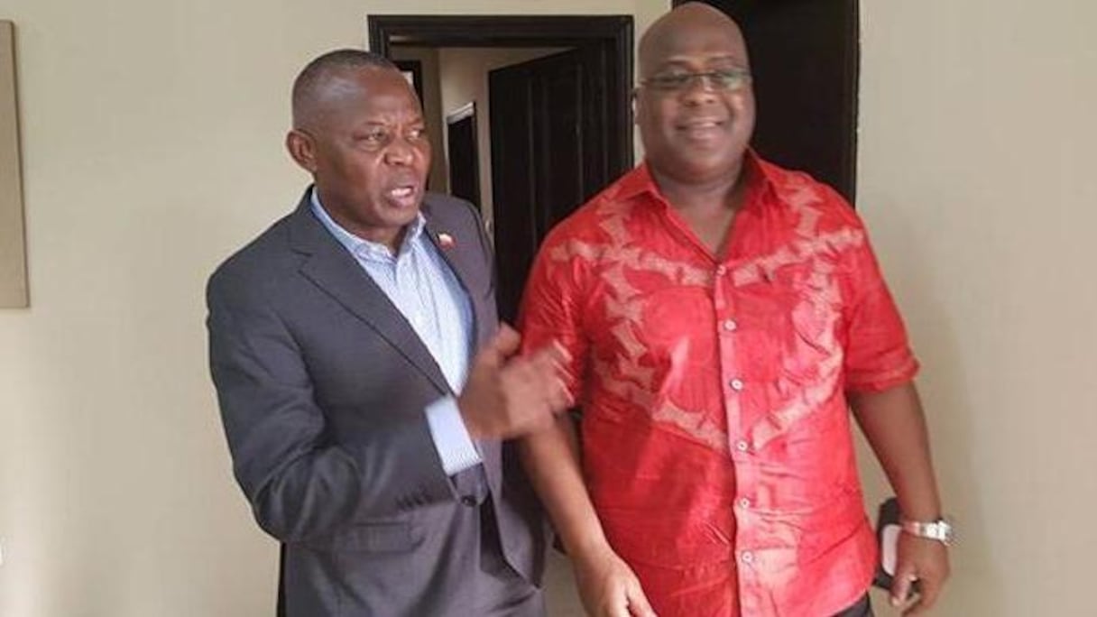Vital Kamerhe, ancien président de l'Assemblée nationale de République démocratique du Congo (RDC) et Félix Tshisekedi