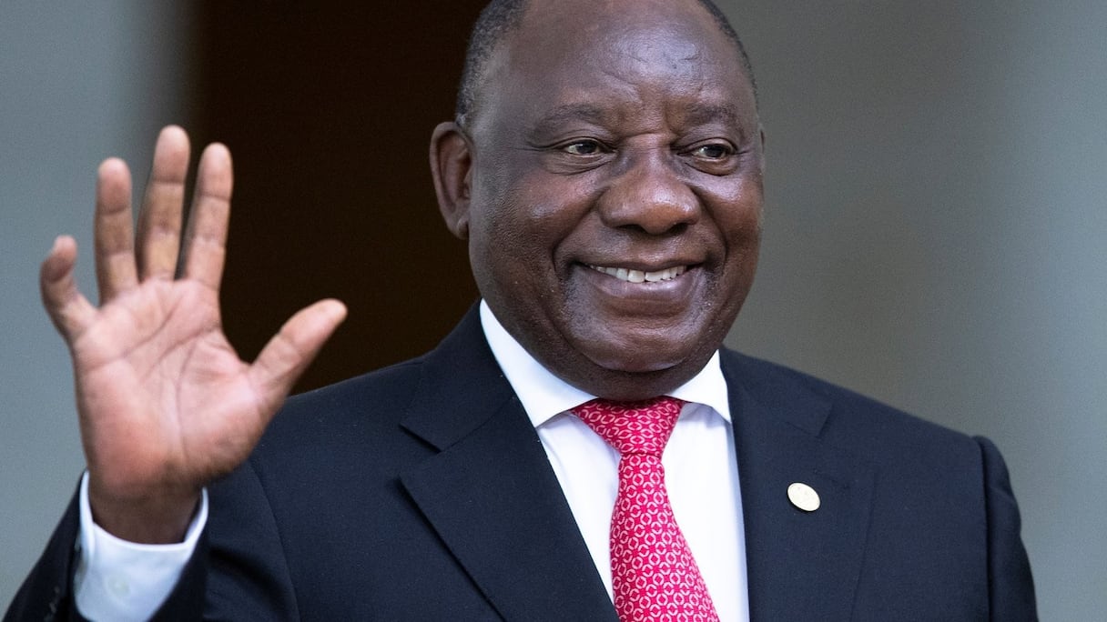Cyril Ramaphosa, Président sud-africain et président en exercice de l'UA