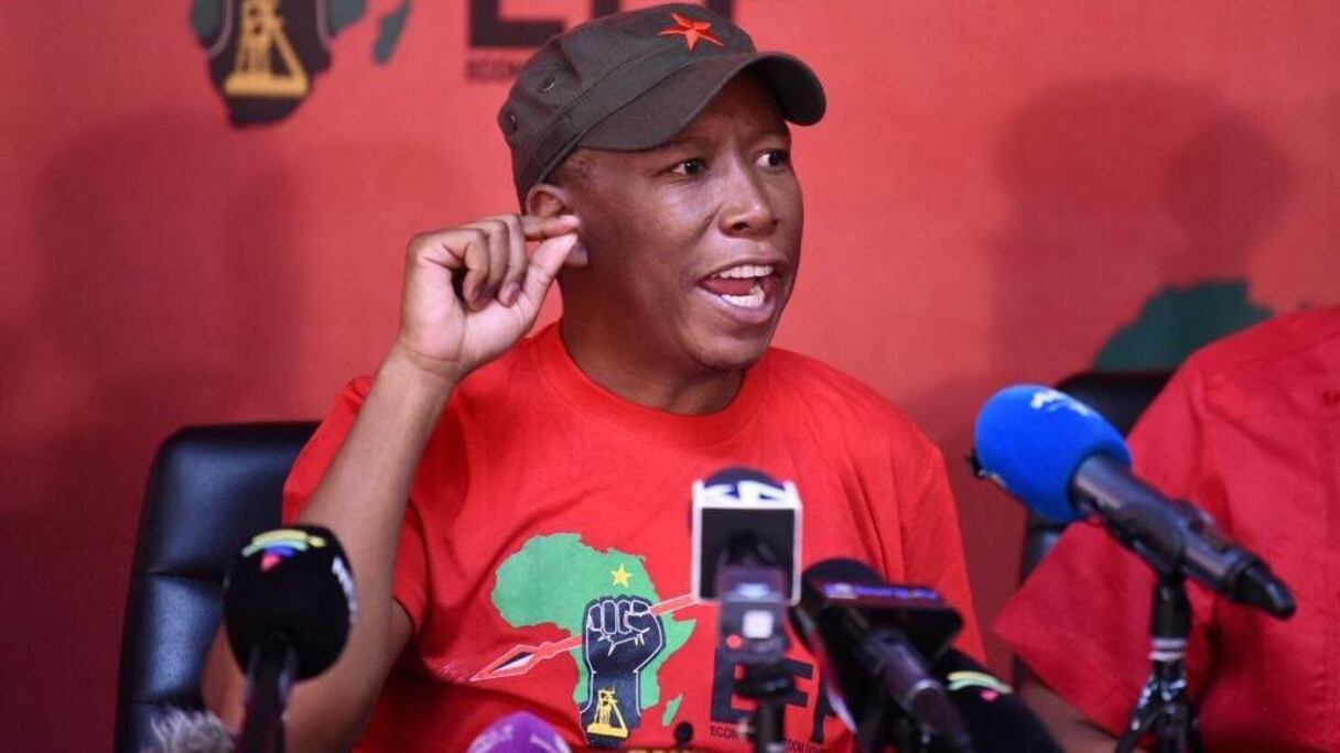 Julius Malema, chef du parti des Combattants pour la liberté économique (EFF, gauche radicale).