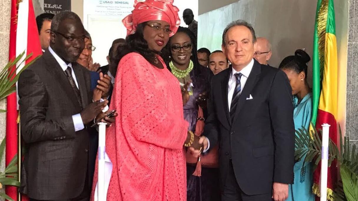 Abdrafie Zouiten, DG de l'ONMT en compagnie de la ministre sénégalaise du Tourisme et du transport aérien Maimouna Ndoye Seck.