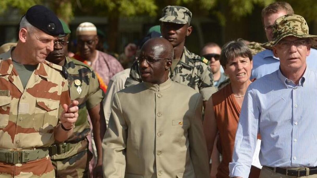 Le général Lecointre, lors d'un voyage au Mali.
