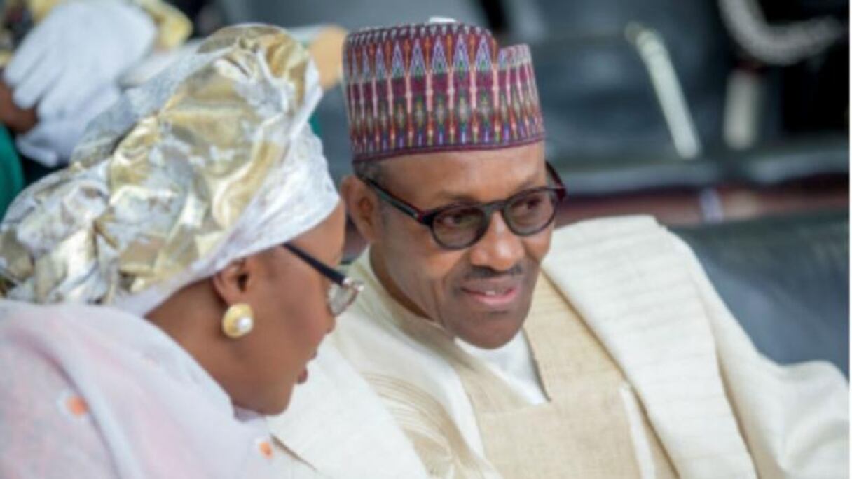 Le couple présidentiel nigérian Aïsha et Muhammad Buhari.