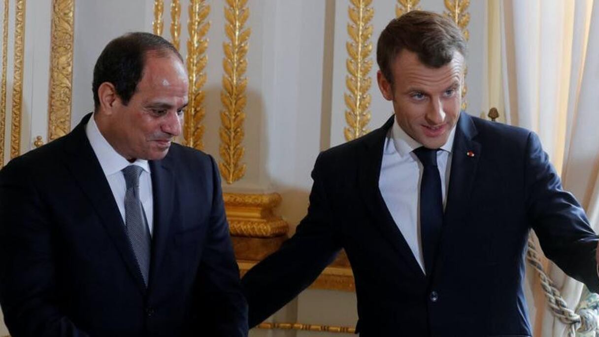Le président français Emmanuel Macron et le raïs égyptien Abdel Fettah Al Sissi.