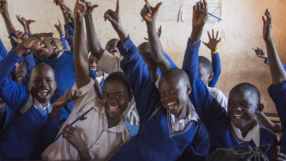 Des jeunes écoliers tanzaniens.