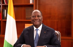 Alassane Ouattara, président de la république de Côte d’Ivoire.