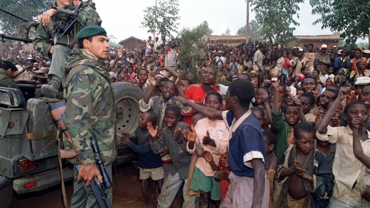 Un soldat français au Rwanda en 1994.