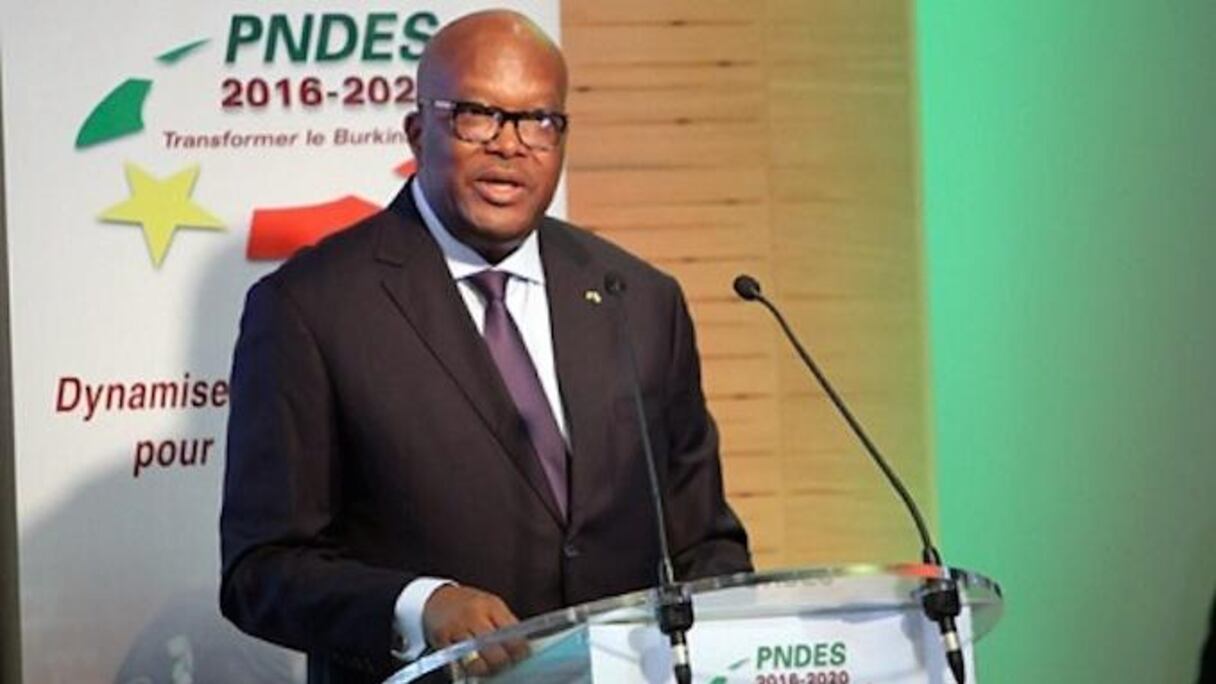 Le président Roch Marc Christian Kaboré du Burkina Faso lors de l'ouverture de la Conférence pour le financement du PNDES.