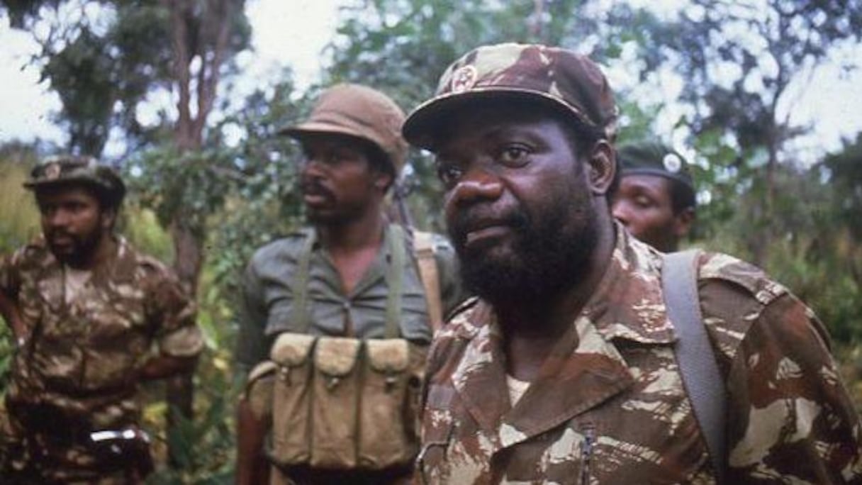 Jonas Savimbi, chef historique de la rébellion angolaise Unita.