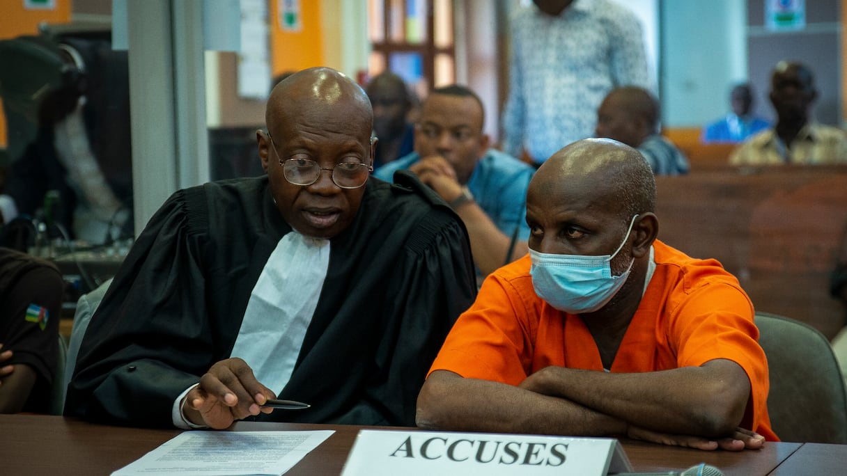 L'ouverture de ce procès tant attendu, sept ans après la création de cette juridiction et unique du genre au monde dans un pays encore en guerre civile, avait déjà été reporté du 19 au 25 avril faute de défense. avocats. (Photo de Barbara DEBOUT / AFP)