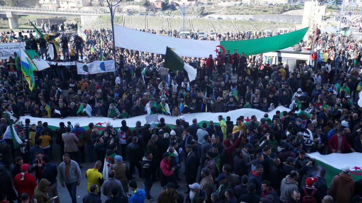 Manifestations à Kherrata, ce mardi 16 février 2021.