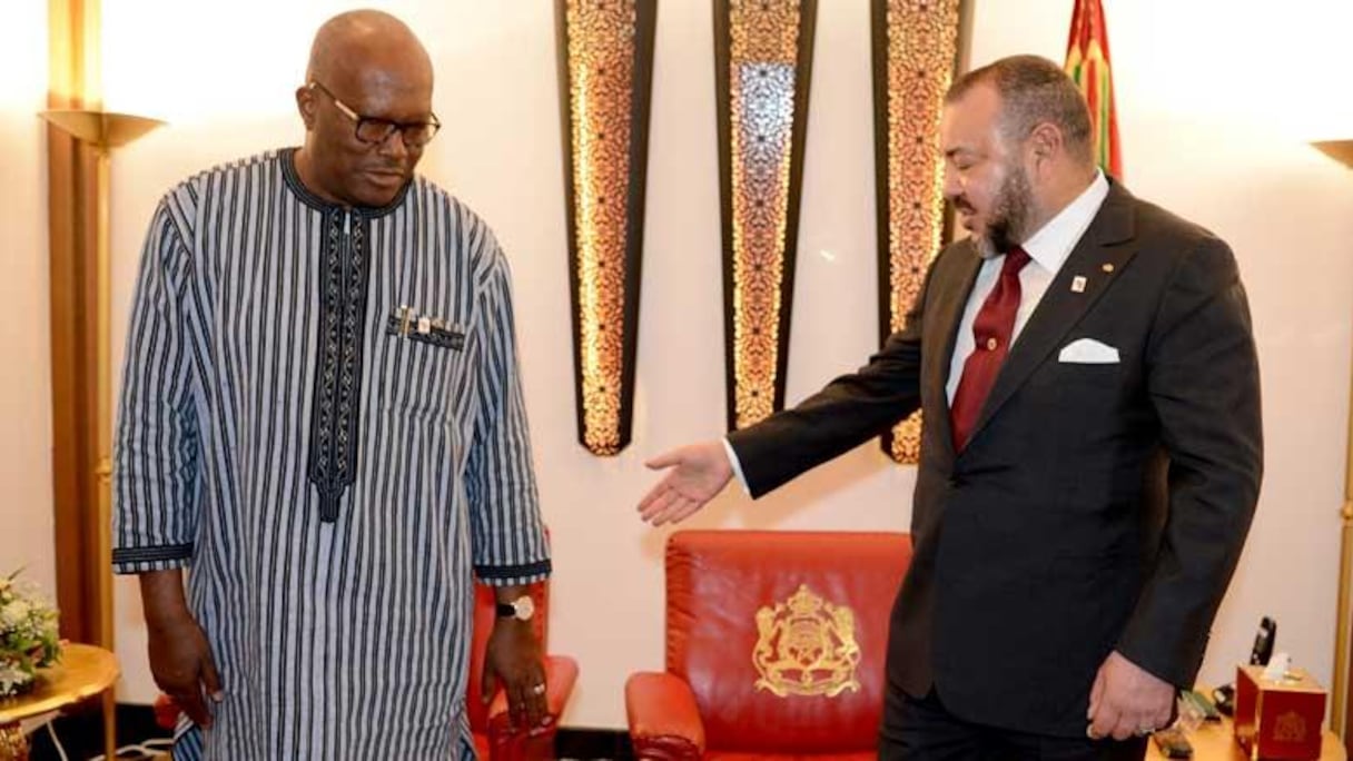Roch Marc Christian Kaboré, président du Faso et Mohammed VI, roi du Maroc, lors de la COP22 à Marrakech. Novembre 2016.