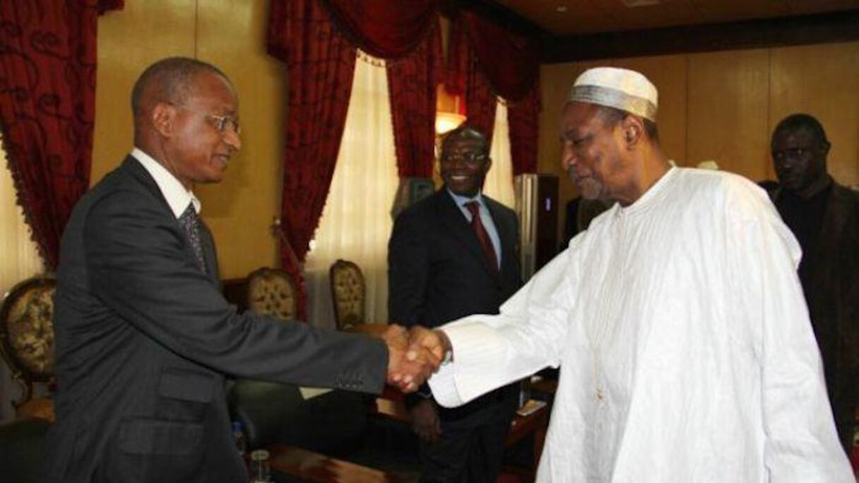 Cellou Dalein Diallo, président de l'UFDG, et Alpha Condé, président de la Guinée.