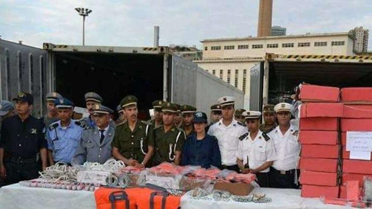 Saisie de la cargaison de 701 kg de cocaine.