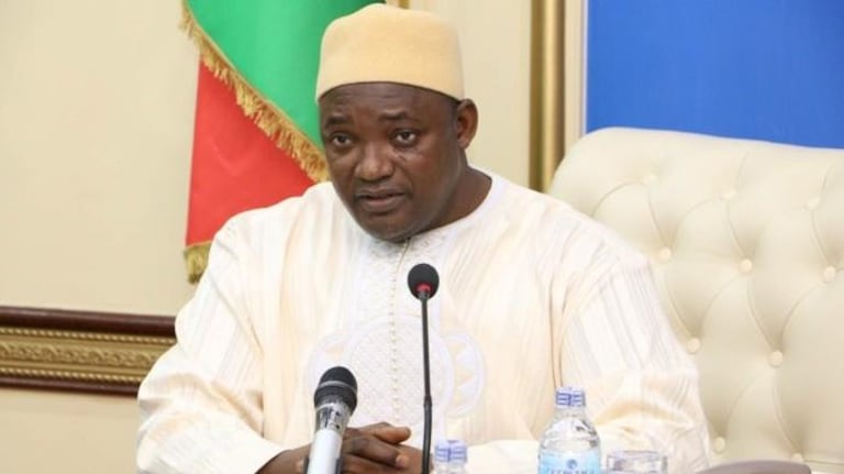 Adama Barrow, président de la Gambie.