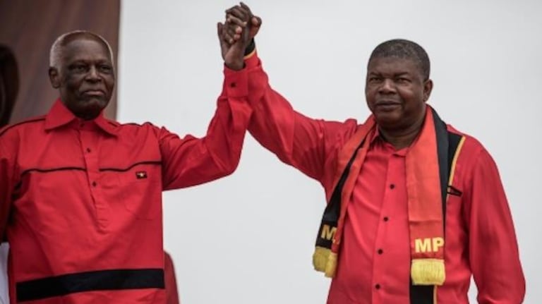 Dos Santos et Joao Lourenço du MPLA.