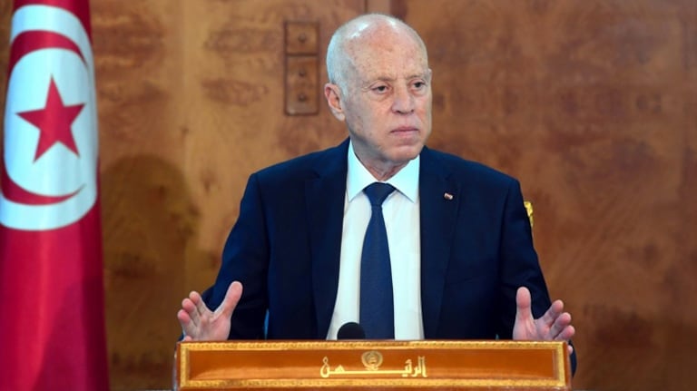 Le président tunisien, Kaïs Saïed.

