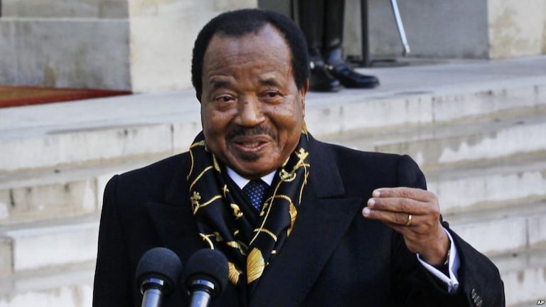 Paul Biya, président du Cameroun. 