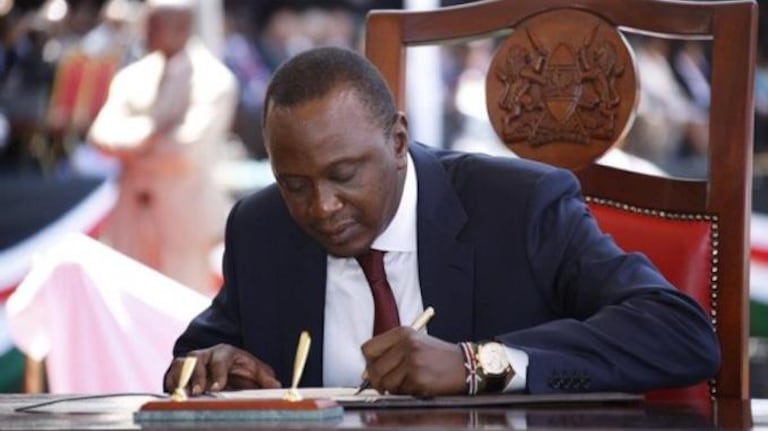 Uhuru Kenyatta, président du Kenya. 