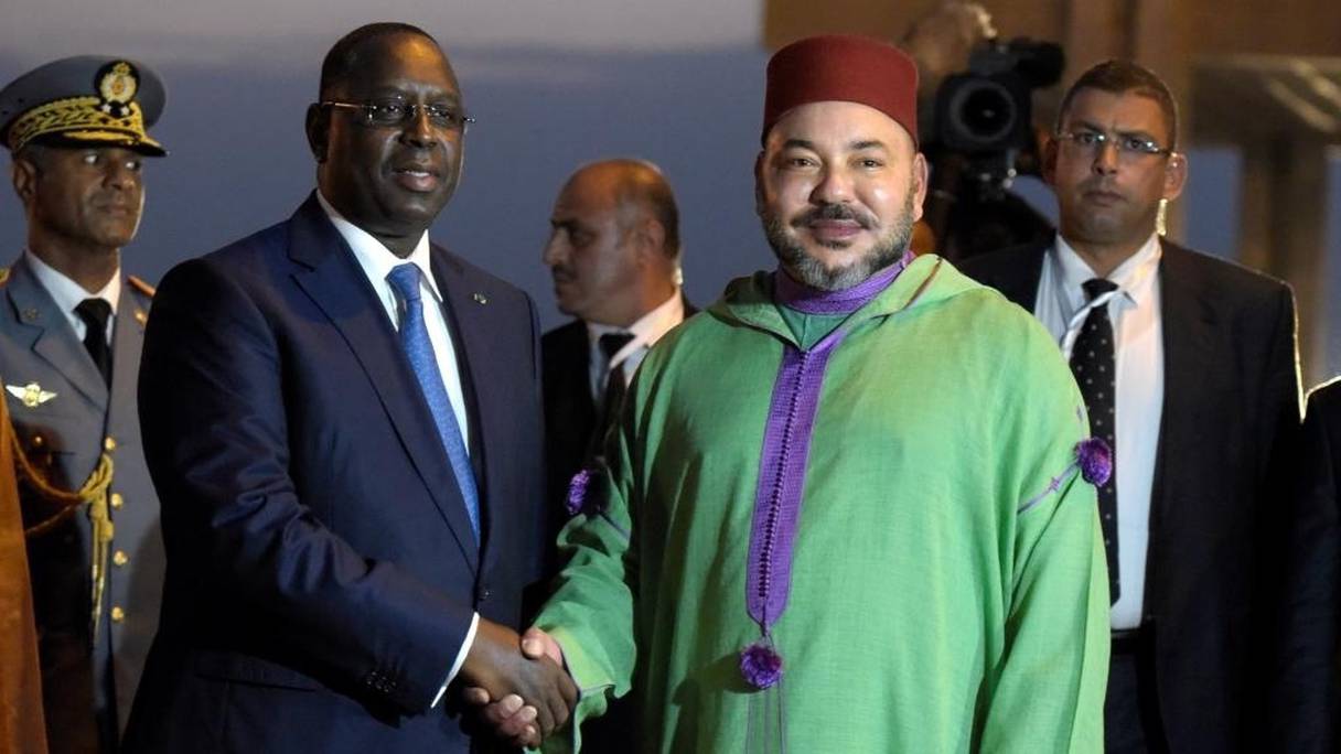 Le roi Mohammed VI et le présidnet sénégalais Macky Sall
