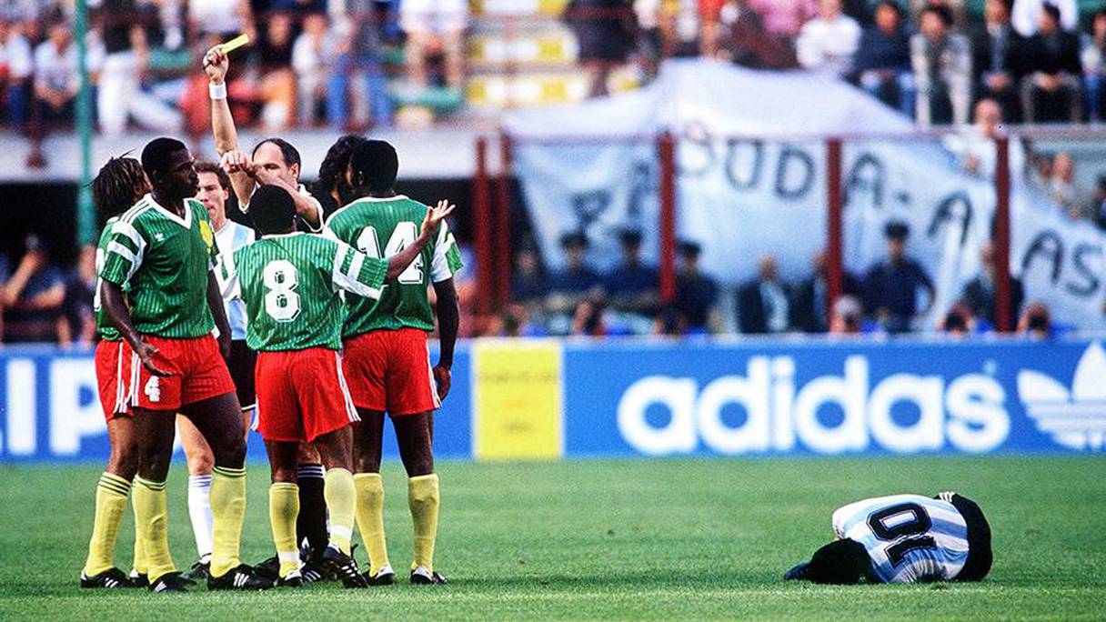 Les Lions indomptables du Cameroun qui ont mis à terre l'Argentine de Diégo Maradona au Mondial 90. 