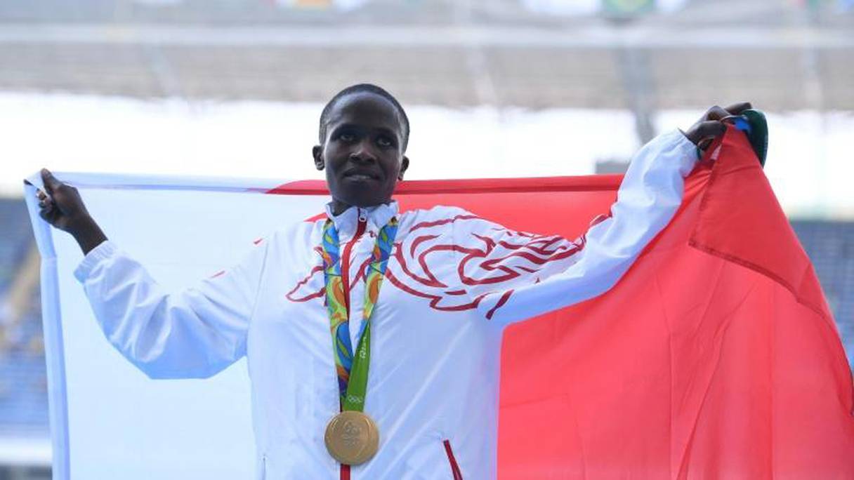 La «Bahreïnie» d’origine kenyane, Ruth Jebet, médaille d’or au 3000 mètres steeple aux JO de Rio 2016.