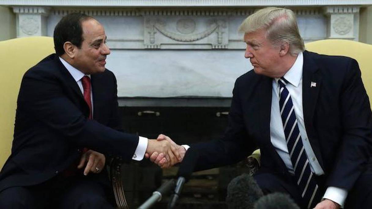 El-Sissi et Trump.
