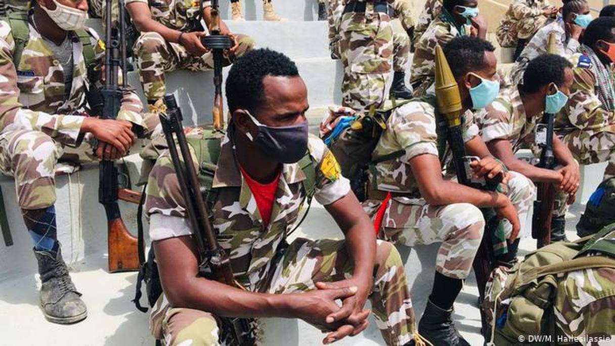 Des forces de l'armée fédérale éthiopienne. 